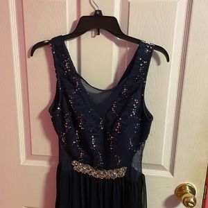 Blue prom dress